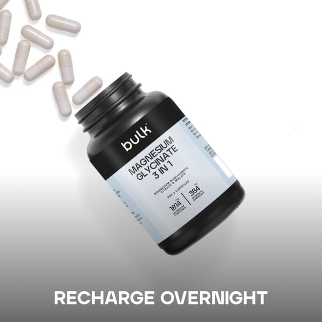 Detalle 2 de Bulk Magnesium Glycinate 3-in-1 Complex (1800mg) with Bisglycinate, Citrate & Malate, 90 Tablets