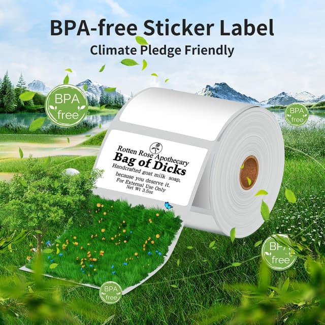 Detalle de Phomemo M110: 3 rotoli di etichette autoadesive termiche (20x10 mm) per M110/M120/M220/M221