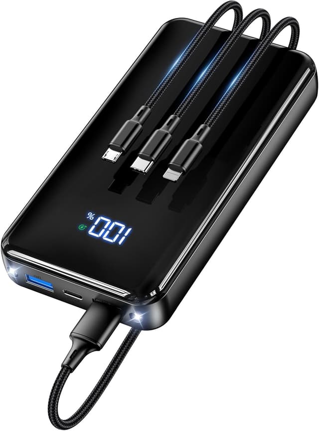 Detalle de Power Bank 26.800 mAh mit Schnellladefunktion (bis 22,5 W) & LED-Display – tragbarer Akku für Reisen und Outdoor