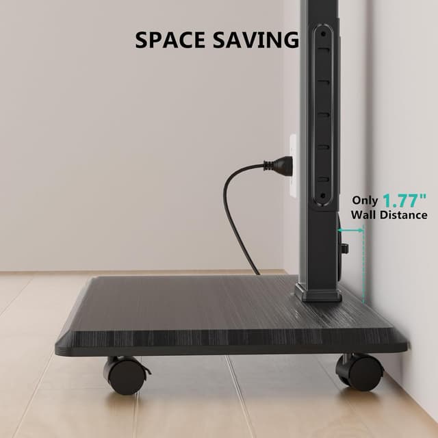 Thumbnail 6 de WALI TVDVD-7PR Rolling TV Stand 110 lbs