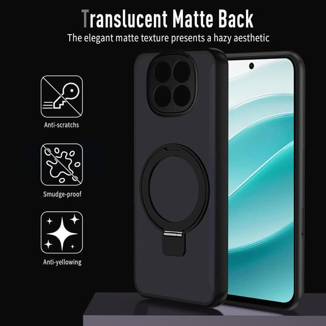 Detalle 1 de XTCASE Coque pour Xiaomi Redmi Note 14 Pro 5G / Poco X7 5G avec MagSafe magnétique et support invisible, noir