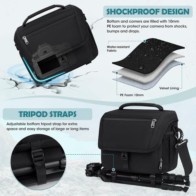 Thumbnail 3 de RAINSMORE Camera Bag Professional