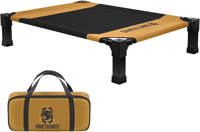 Detalle de Lit surélevé pour chien OneTigris (taille M) 106 x 76 cm, hauteur 21 cm