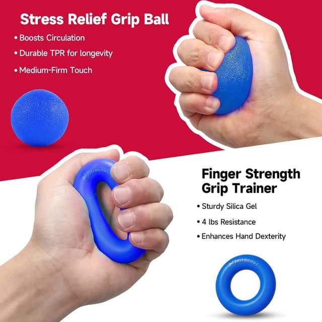 Detalle 2 de FitBeast Grip Strengthener 5 Pack for Forearm Strength