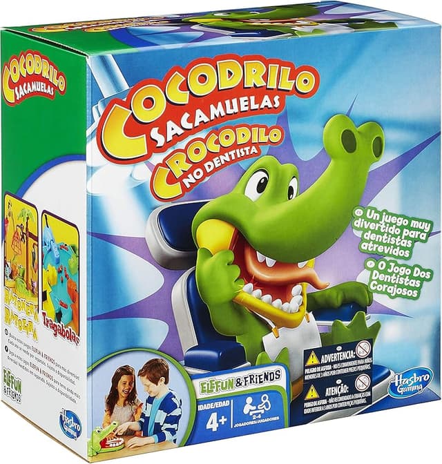 Detalle de Hasbro - Cocodrilo Sacamuelas 🐊 ¡Juego de Habilidad Divertido!