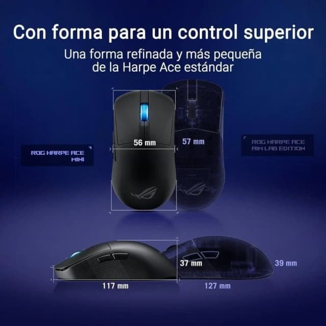 Thumbnail 2 de ASUS ROG Harpe Ace Mini 42.000 DPI ratón gaming 🖱️