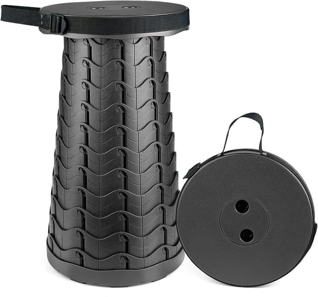 Detalle de Hesanzol Tragbarer Teleskophocker einziehbar 180 kg