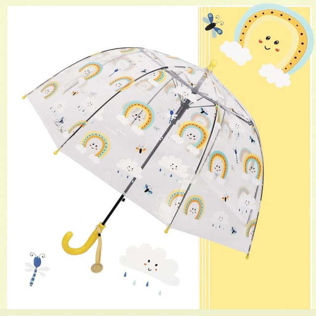 Detalle 2 de Kinder-Rhomba Klar Bubble Schirm 39 Zoll