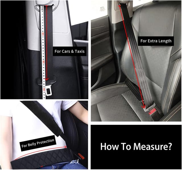 Thumbnail 6 de Extra Long Seatbelt Cover 75cm Black