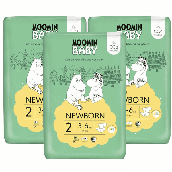 Detalle de Moomin Baby Pañales talla 2 3x56 uds