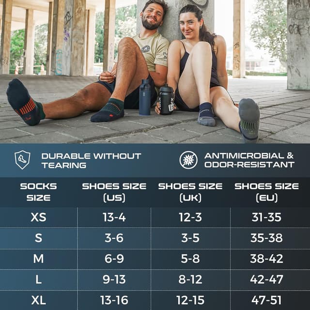 Thumbnail 5 de Rahhint Coolmax Compressione 3 Paia Corti Calze Running