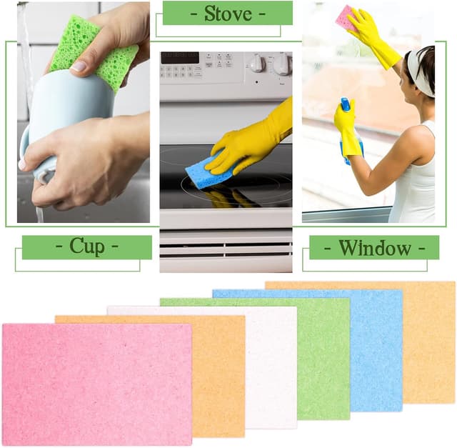 Thumbnail 6 de Natural cellulose cleaning sponges 12 pack