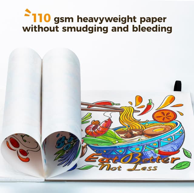 Detalle 2 de Ohuhu Pennarelli a punta a pennello 80 colori