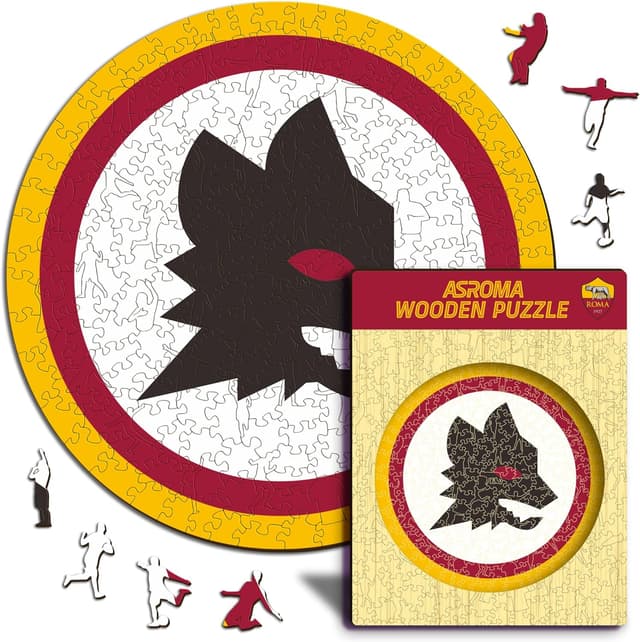 Detalle de Iconic Puzzles Roma Lupetto, puzzle di legno S da 150 pezzi a licenza ufficiale
