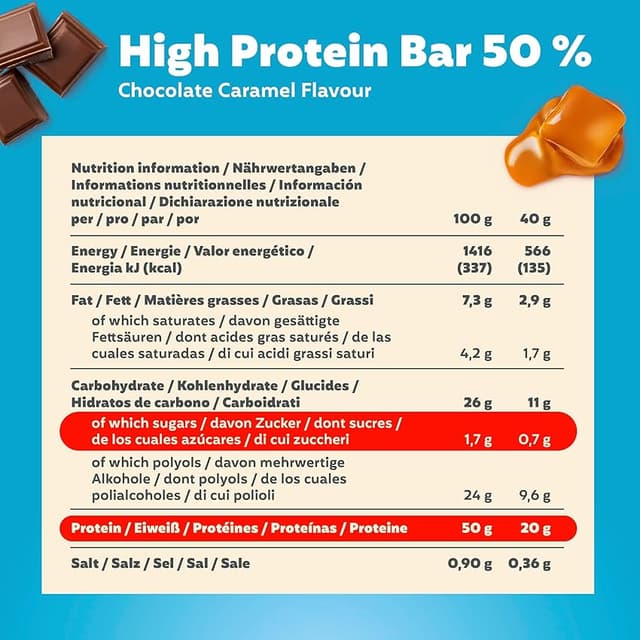 Thumbnail 4 de Premier Protein Bar Chocolate Caramel 16x40g - 30g Proteína 🍫