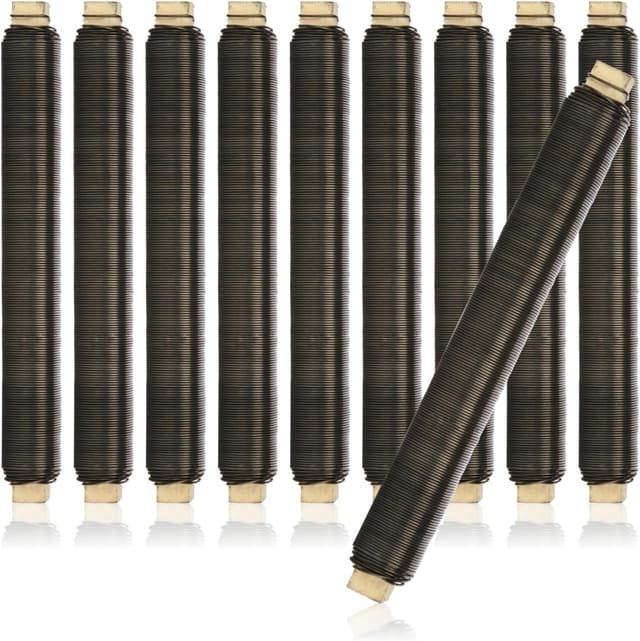 Detalle de com-four 10x Blumenwickeldraht-Set (geglüht), Bindedraht auf Holzstab gewickelt, 0,65 mm, 1000 g