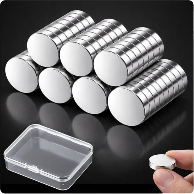 Thumbnail 6 de Amzrole 200 Stück starke Neodym-Magnete (4 Größen) für Magnettafeln, Whiteboard & Kühlschrank