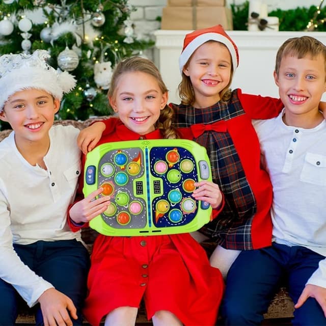 Detalle de Guffawz Whack-a-Mole Game for Kids (18 light-up targets) with lights, sounds and 2 hammers