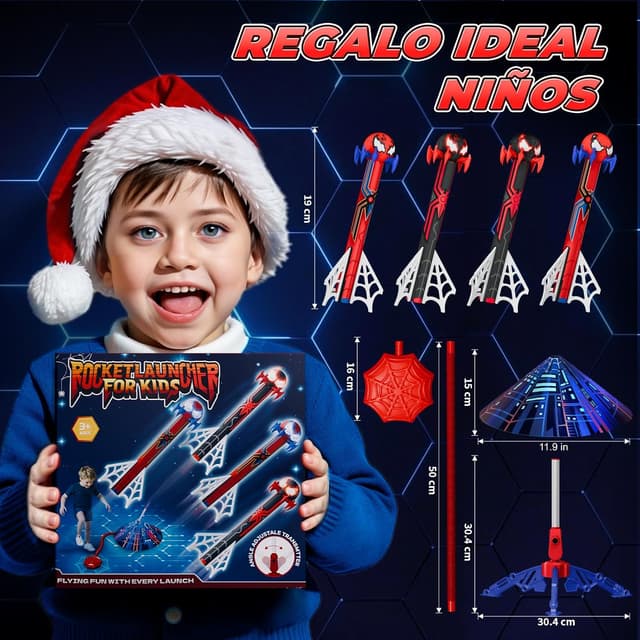 Thumbnail 6 de Mirthigig Cohete Juguete Lanzador con 4 cohetes