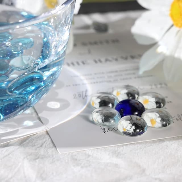 Thumbnail 4 de Hisredsun 290 Stück Glaskieselsteine 1,35 kg 🪨