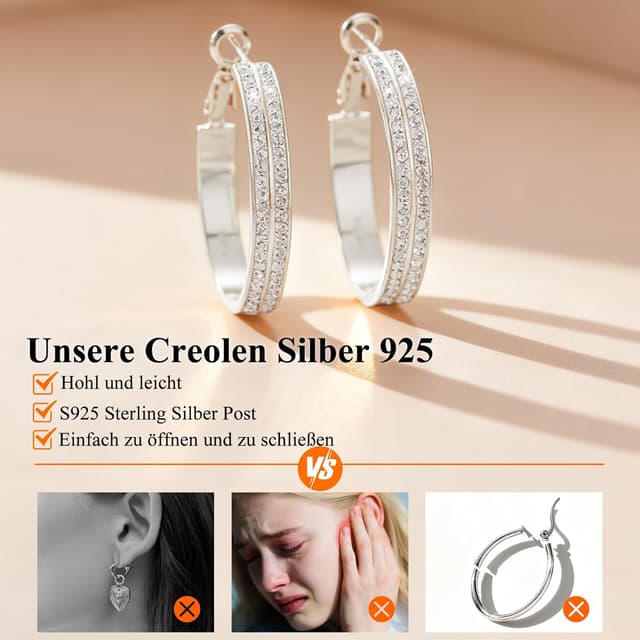 Thumbnail 4 de LOUMILEO 5MM Creolen Silber 925