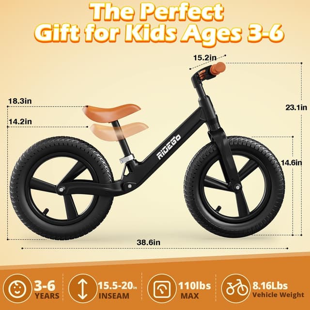 Thumbnail 5 de Ridego 14 Inch Balance Bike for Kids