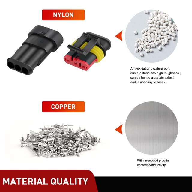 Thumbnail 3 de Nilight 622PCS Electrical Connector Set for Car & Motorcycle