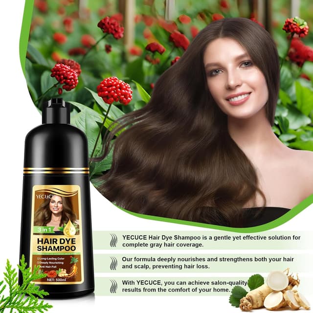 Detalle de Haarfärbeshampoo Dark Coffee 500 ml