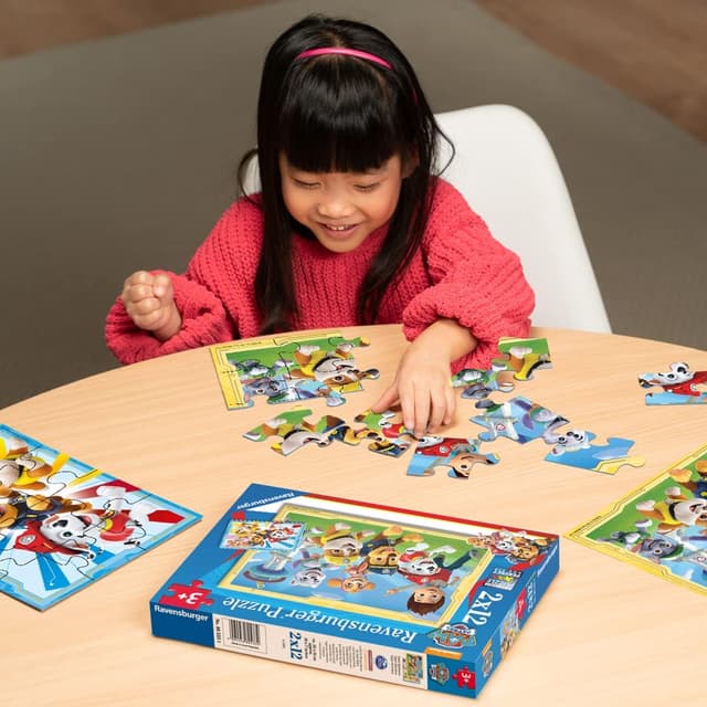 Detalle de Ravensburger Puzzle Paw Patrol 2x12 Pezzi per bambini da 3 anni, 26x18 cm