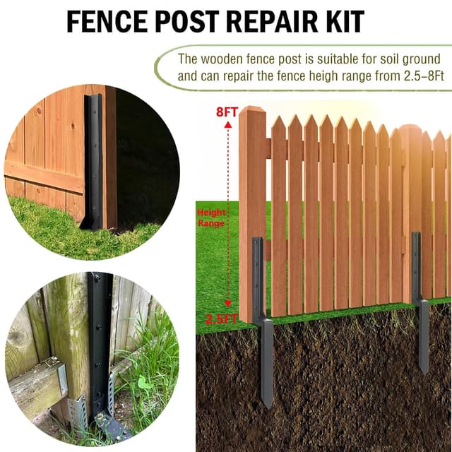Thumbnail 3 de Anmas Power Heavy Duty Fence Post Repair Stake 33.6