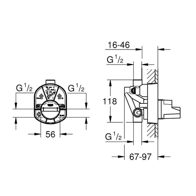 Detalle 2 de Grohe Kit para grifería empotrable 2.0
