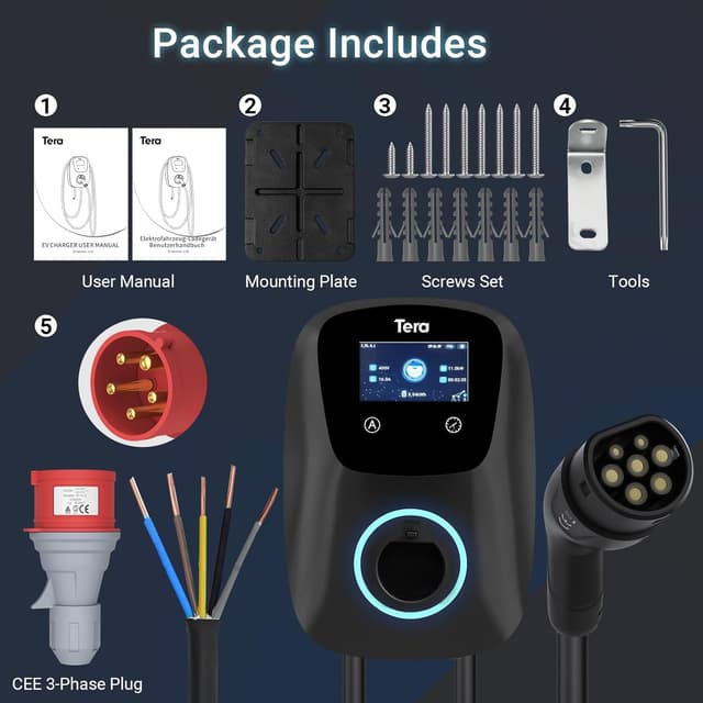 Thumbnail 5 de Tera W01 Caricabatterie EV 11 kW