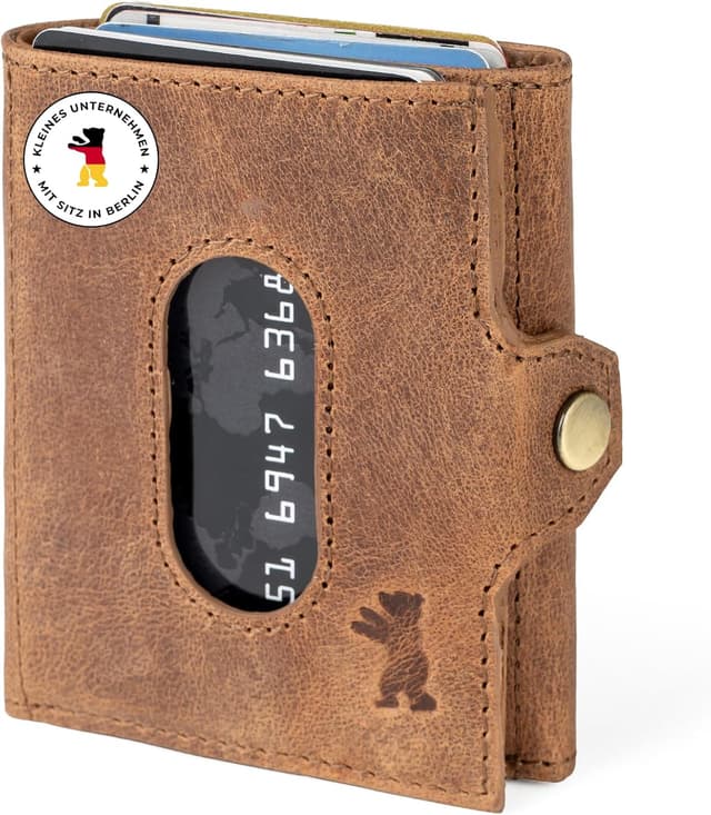 Imagen de Berliner Bags Vintage Slim Wallet Hamburg Geldbörse 8 Karten en OfertitasTOP