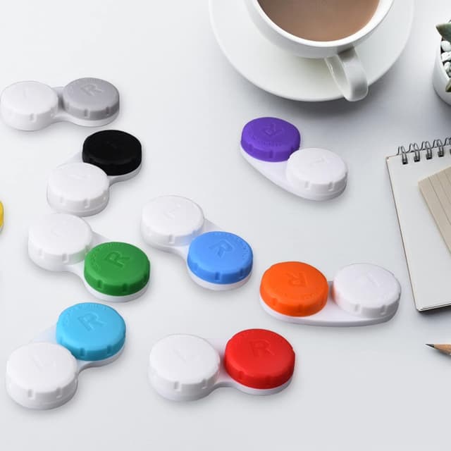 Detalle de 12 pack contact lens cases, leak proof