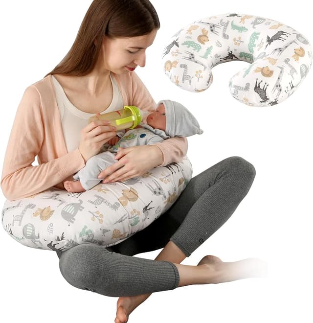 Detalle de Labtec Coussin d’allaitement bébé (petit) en 100 % coton avec housse amovible