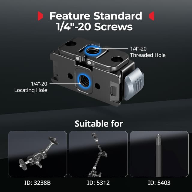 Detalle 2 de SMALLRIG 5437 Support magnétique GoPro