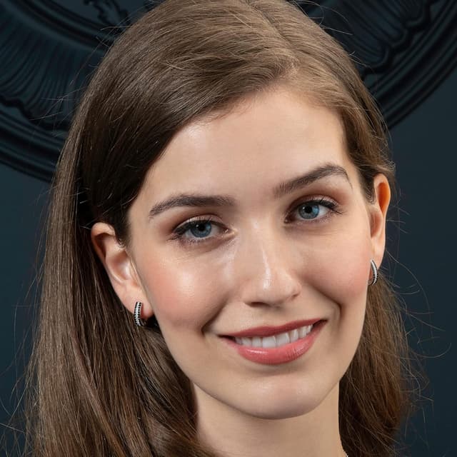 Detalle de Namana orecchini a cerchio in argento 925 con zirconi, chiusura a bisagra e confezione regalo