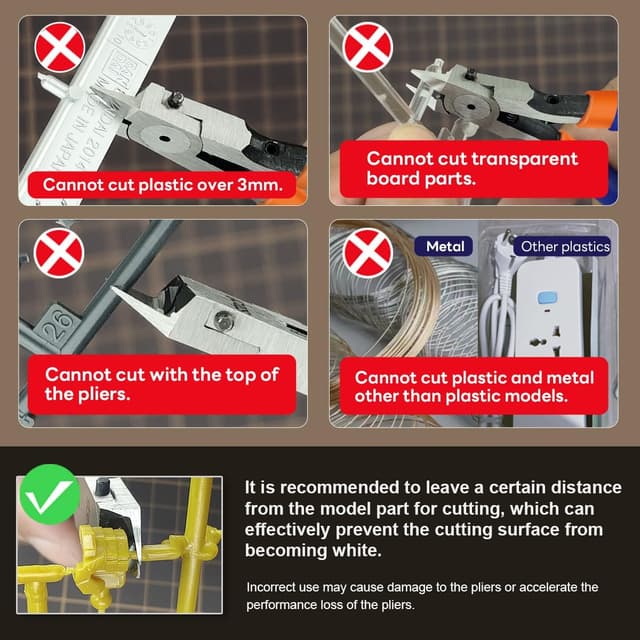Detalle de stedi Modell-Seitenschneider mit ultradünner Einzelklinge (Orange) für Gundam, Kunststoff- und Miniaturmodelle