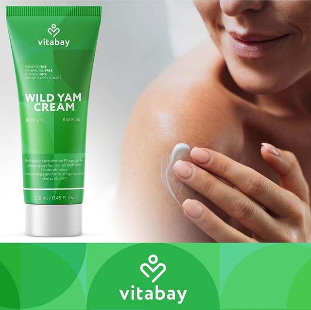 Detalle de Vitabay Wild Yams Creme 250 ml – 80% Yamswurzel-Extrakt