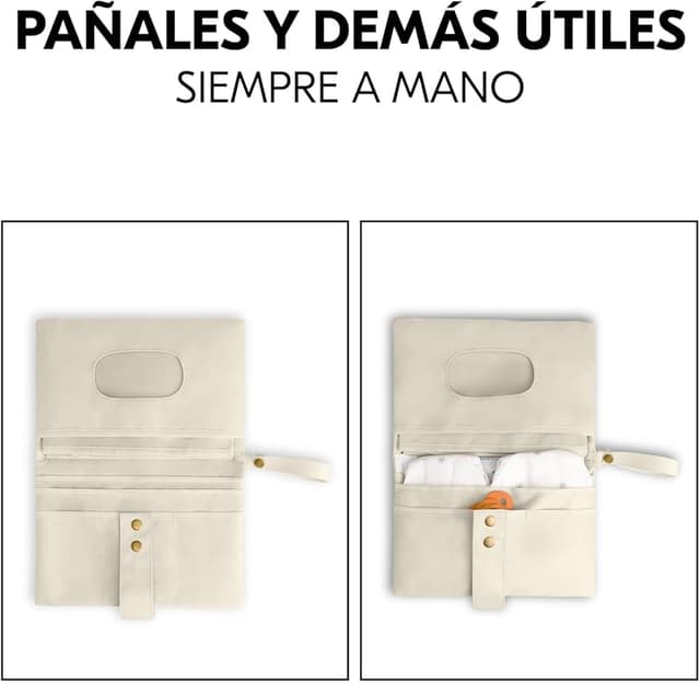 Thumbnail 3 de Hauck Cambiador bebé portátil — bolso pañalera con asa 🧸