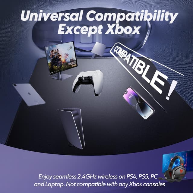 Thumbnail 6 de NUBWO G06 Gaming-Headset Dual Wireless mit 50 mm