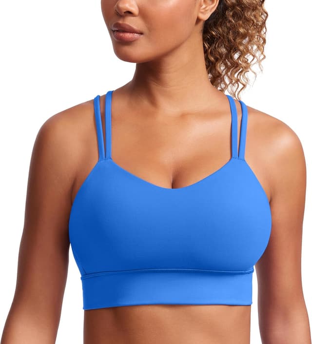 Thumbnail 6 de CRZ YOGA Butterluxe : soutien-gorge de sport femme à bretelles croisées, bonnets moulés sans coussinets amovibles