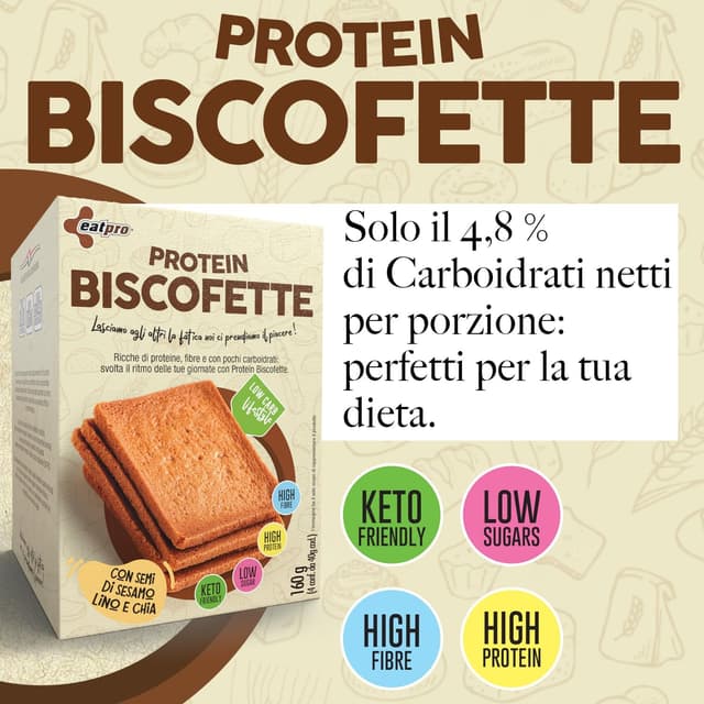 Thumbnail 3 de EatPro Fette biscottate proteiche 4 porzioni 40g 🍞