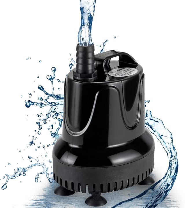 Detalle de Hygger Submersible Water Pump 4000L/H (90W) – ultra-quiet fountain & aquarium pump with dry-burn protection