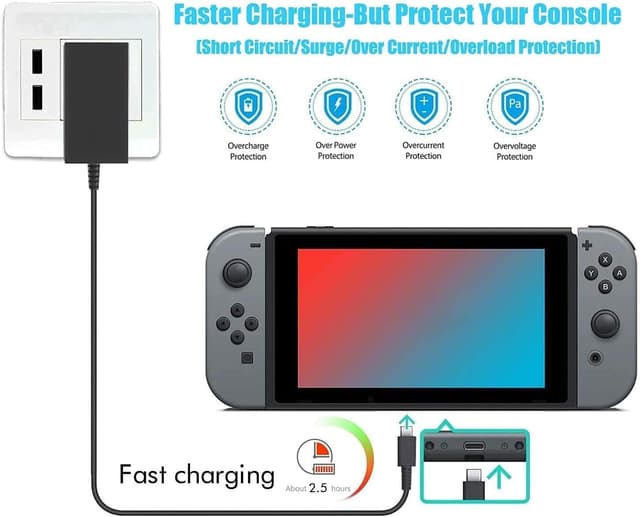 Thumbnail 2 de Nintendo Switch Ladegerät PD 15V 2,6A