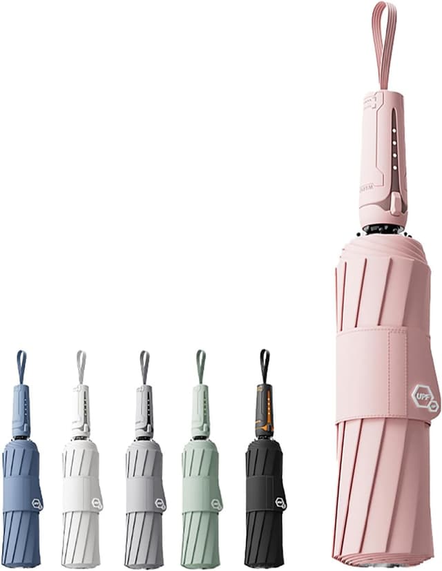 Thumbnail 6 de erised’s bifrost travel folding umbrella with UPF 50+ protection, auto-open/close and 5cm strap