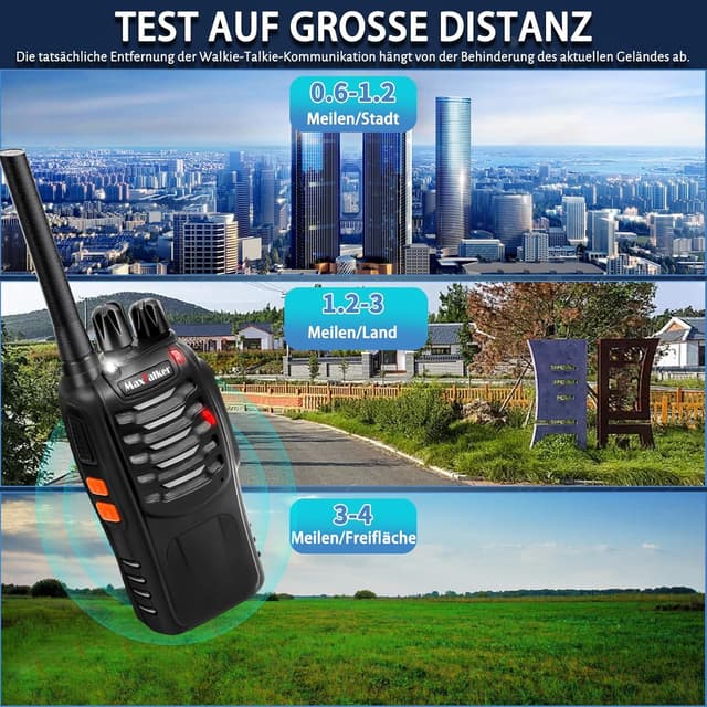 Thumbnail 4 de MaxTalker MT-8S Walkie Talkie PMR446