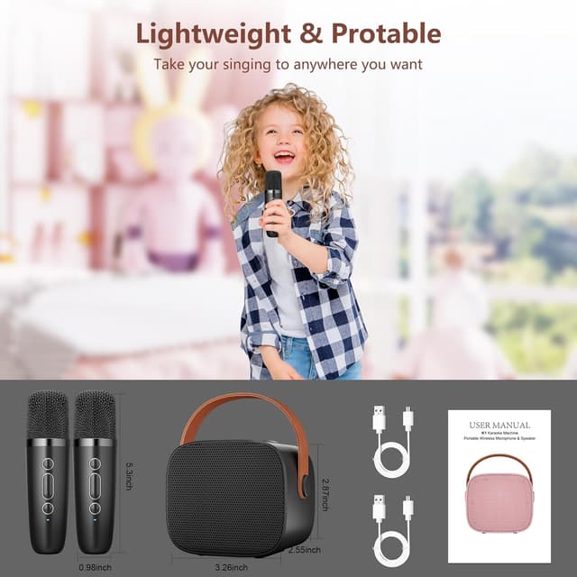 Thumbnail 4 de BONAOK Karaoke Microfono portatile 🎤