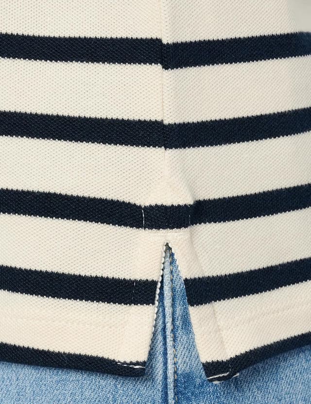 Detalle 2 de Tommy Hilfiger Damen Poloshirt Lyocell Relaxed