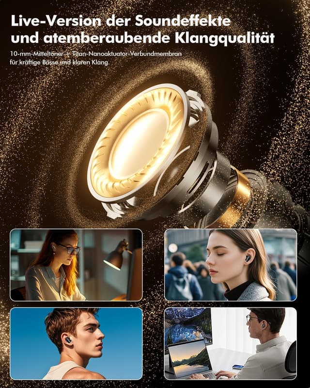 Thumbnail 4 de Kopfhörer Kabellos Bluetooth 5.4 mit Noise Cancelling